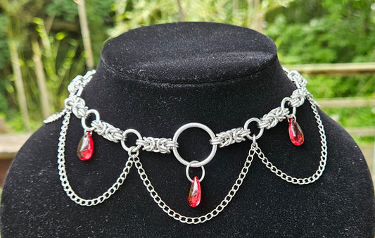 Byzantine Choker with Red Drops and Chains